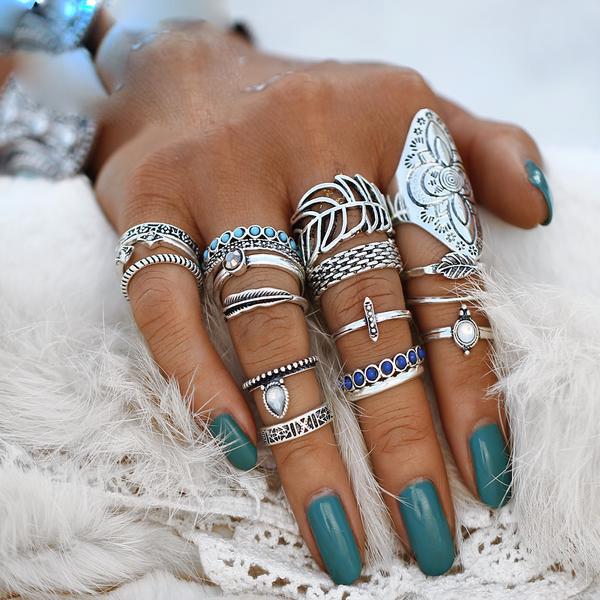 Jewellery - Bohemian Midi-finger Ring Set – BohoDreaming