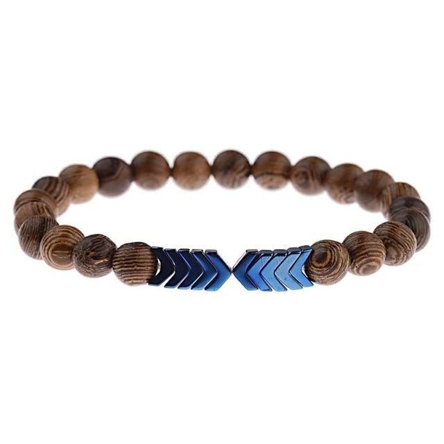 Jewellery - Lava Stone and Wooden Bead Boho Bracelets - BohoDreaming