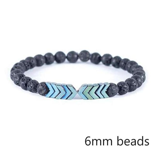 Jewellery - Lava Stone and Wooden Bead Boho Bracelets - BohoDreaming