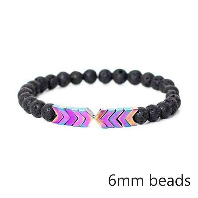 Jewellery - Lava Stone and Wooden Bead Boho Bracelets - BohoDreaming