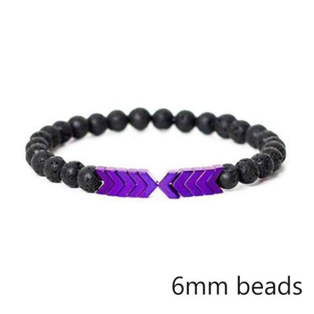 Jewellery - Lava Stone and Wooden Bead Boho Bracelets - BohoDreaming