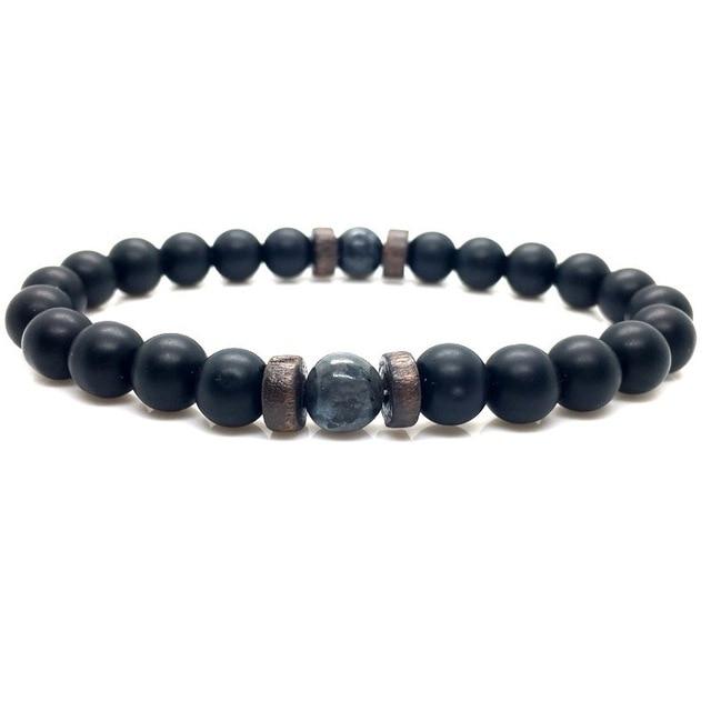 Jewellery - Lava Stone and Wooden Bead Boho Bracelets - BohoDreaming