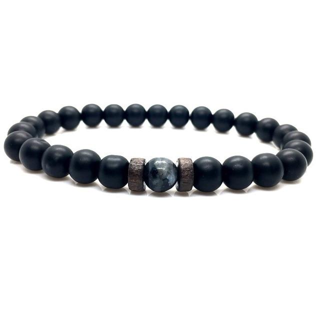 Jewellery - Lava Stone and Wooden Bead Boho Bracelets - BohoDreaming