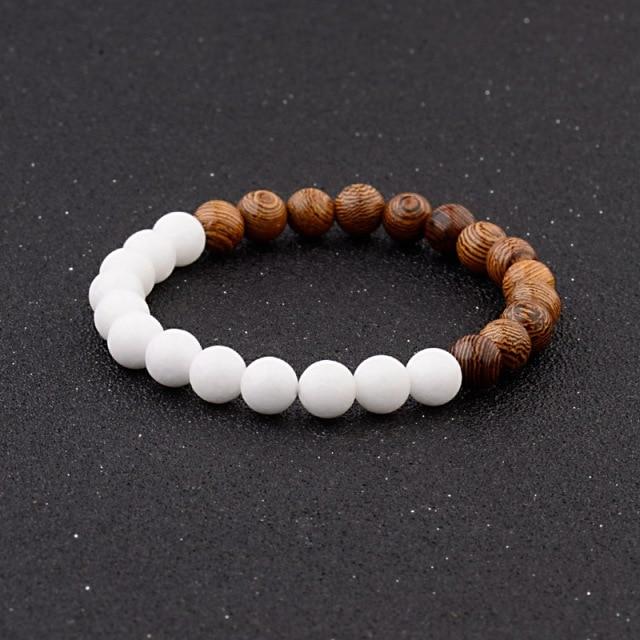 Jewellery - Lava Stone and Wooden Bead Boho Bracelets - BohoDreaming
