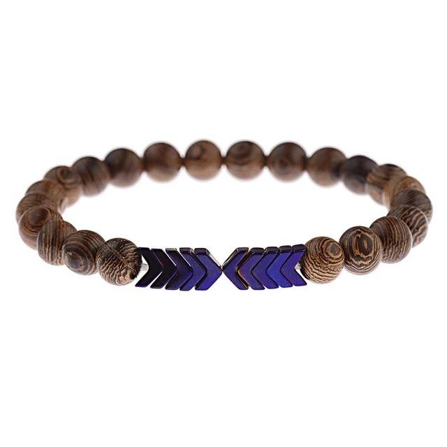 Jewellery - Lava Stone and Wooden Bead Boho Bracelets - BohoDreaming