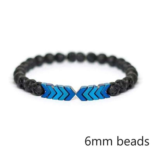Jewellery - Lava Stone and Wooden Bead Boho Bracelets - BohoDreaming