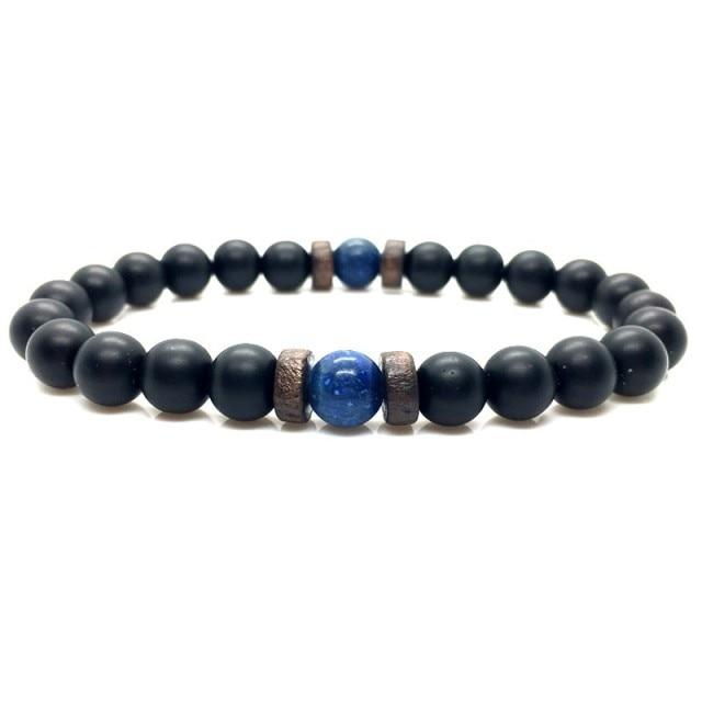 Jewellery - Lava Stone and Wooden Bead Boho Bracelets - BohoDreaming