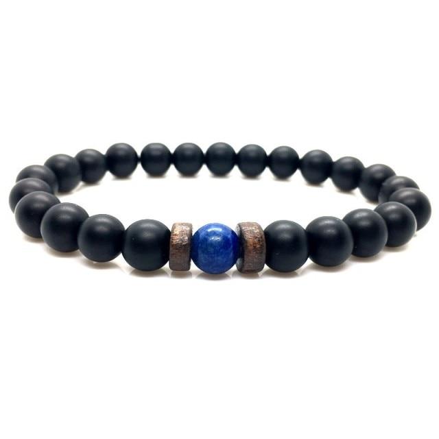 Jewellery - Lava Stone and Wooden Bead Boho Bracelets - BohoDreaming