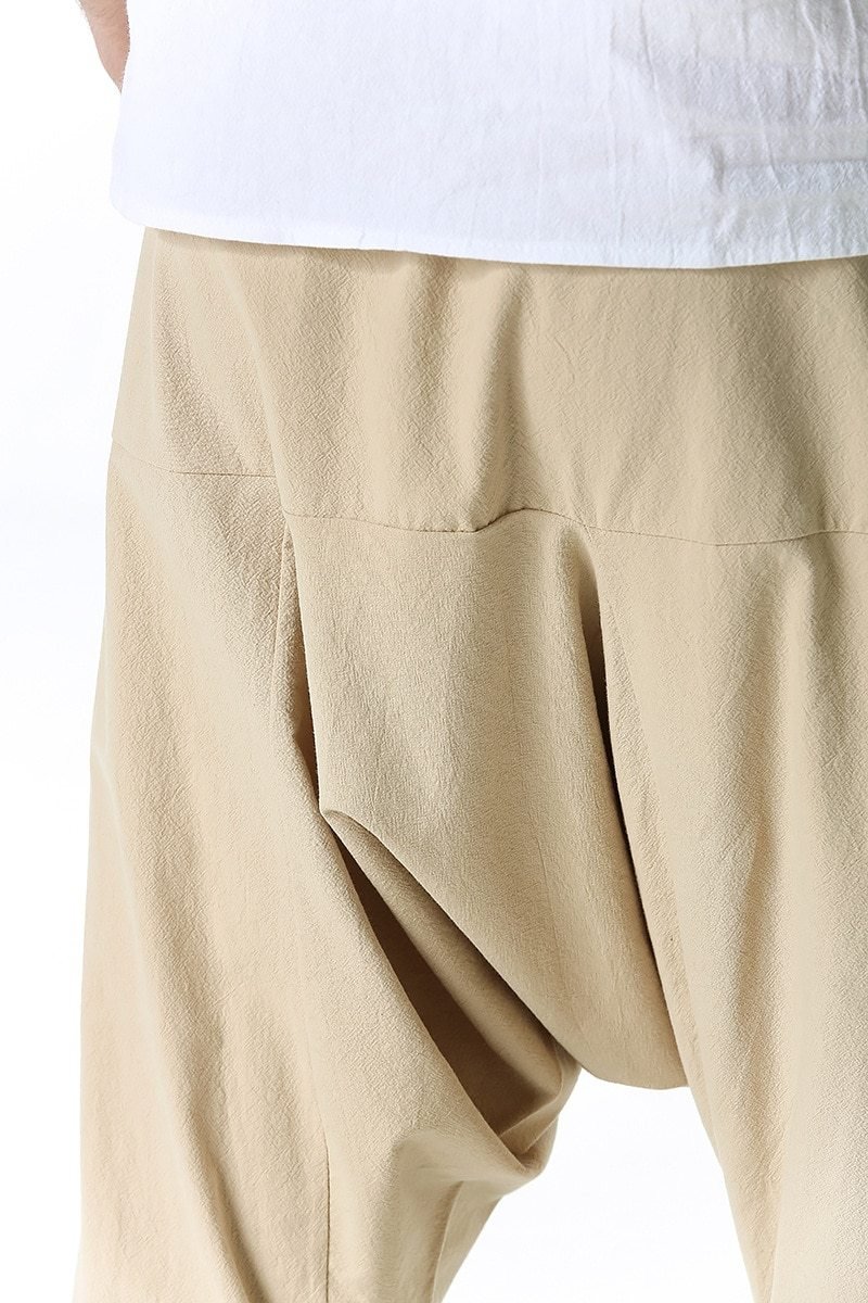Men's Wide-Cut Harem/Yoga Pants - BohoDreaming