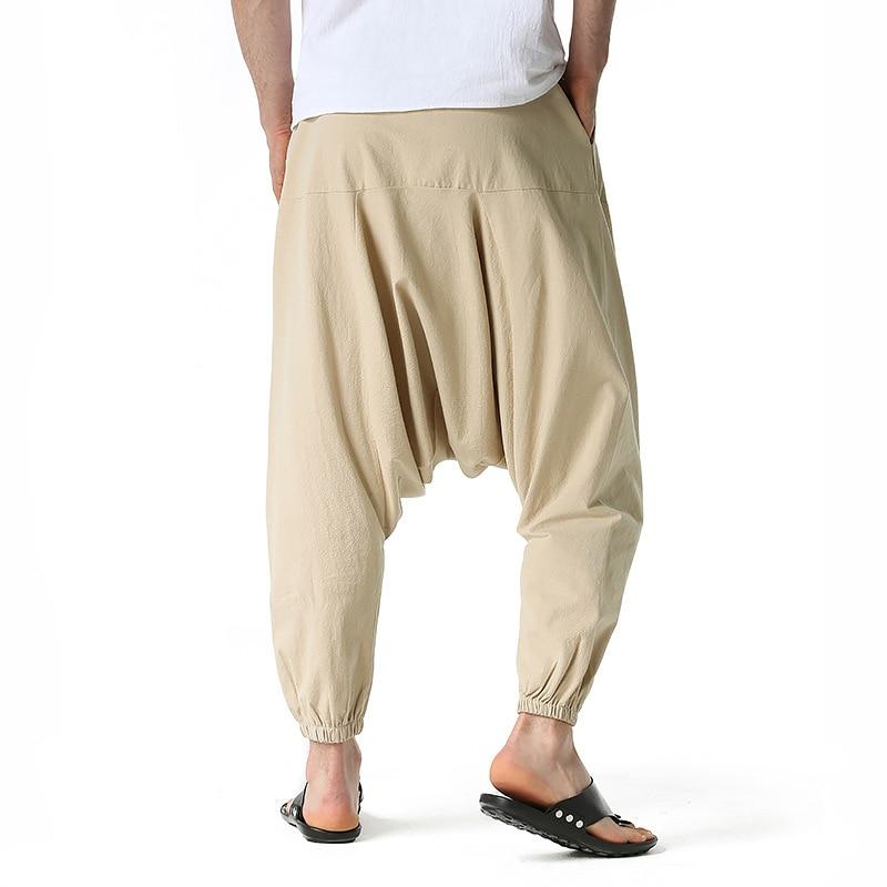 Men's Wide-Cut Harem/Yoga Pants - BohoDreaming