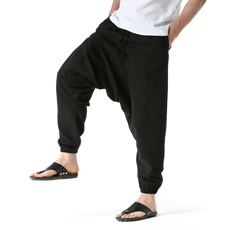 Men's Wide-Cut Harem/Yoga Pants - BohoDreaming