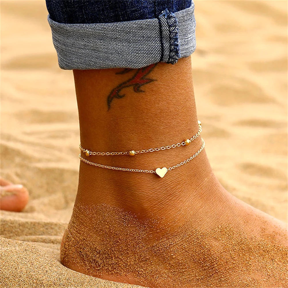 Jewellery - Bohemian Charm Anklet Set - New