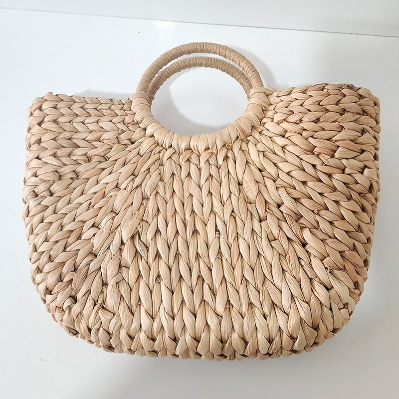 COCO - Boho Grass Woven Handbag - New