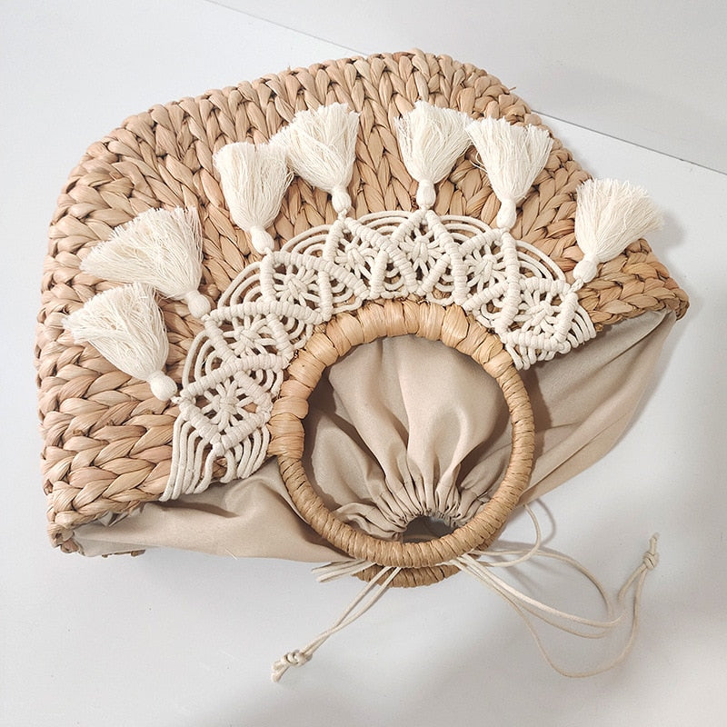 COCO - Boho Grass Woven Handbag - New