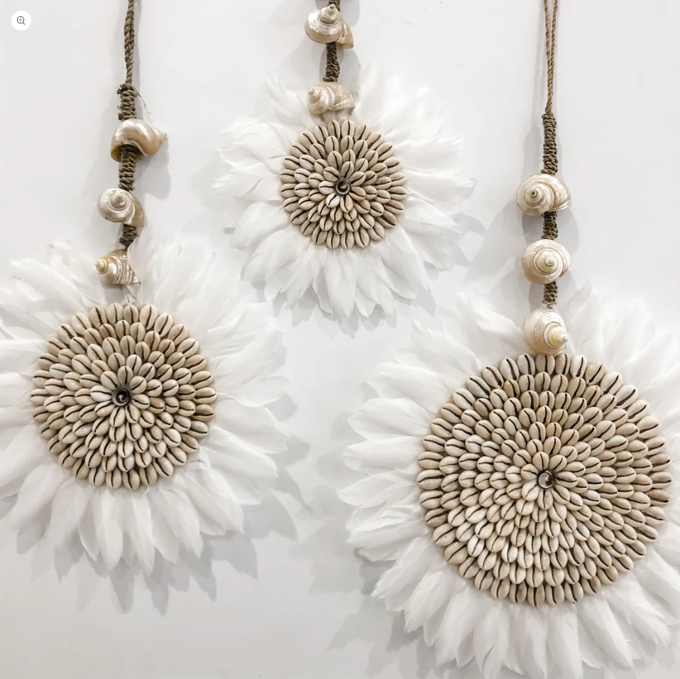 Cowrie & Feather Juju (Set of 3) - New