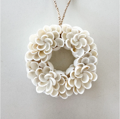 Shell Wreath Hanging Ornament - New