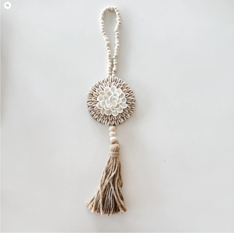 Shell Shield Flower Tassel - New