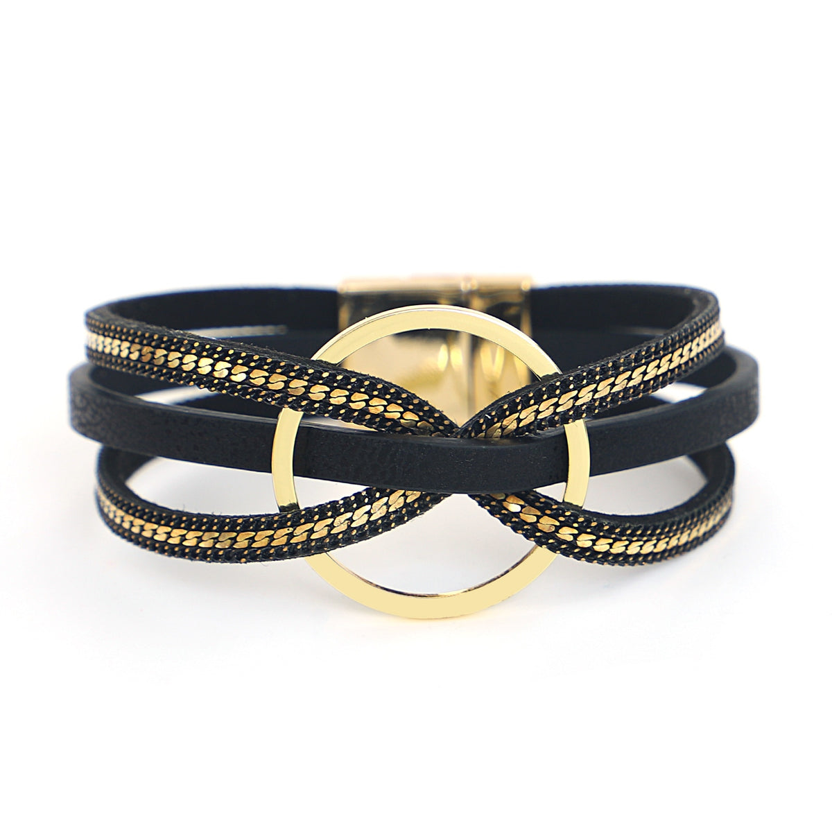 Jewellery - Cross Twist Leather Bracelets