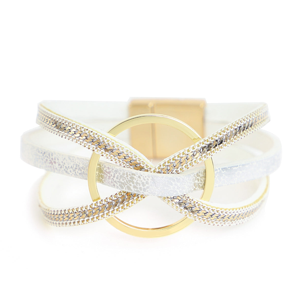 Jewellery - Cross Twist Leather Bracelets