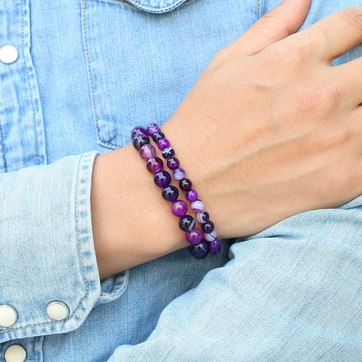 Jewellery - Purple Onyx Bracelets