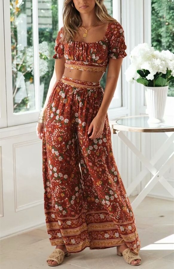 Two Piece Boho Chic Outfit