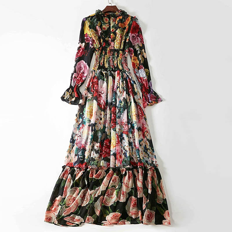 RIO Floral Print Chiffon Dress