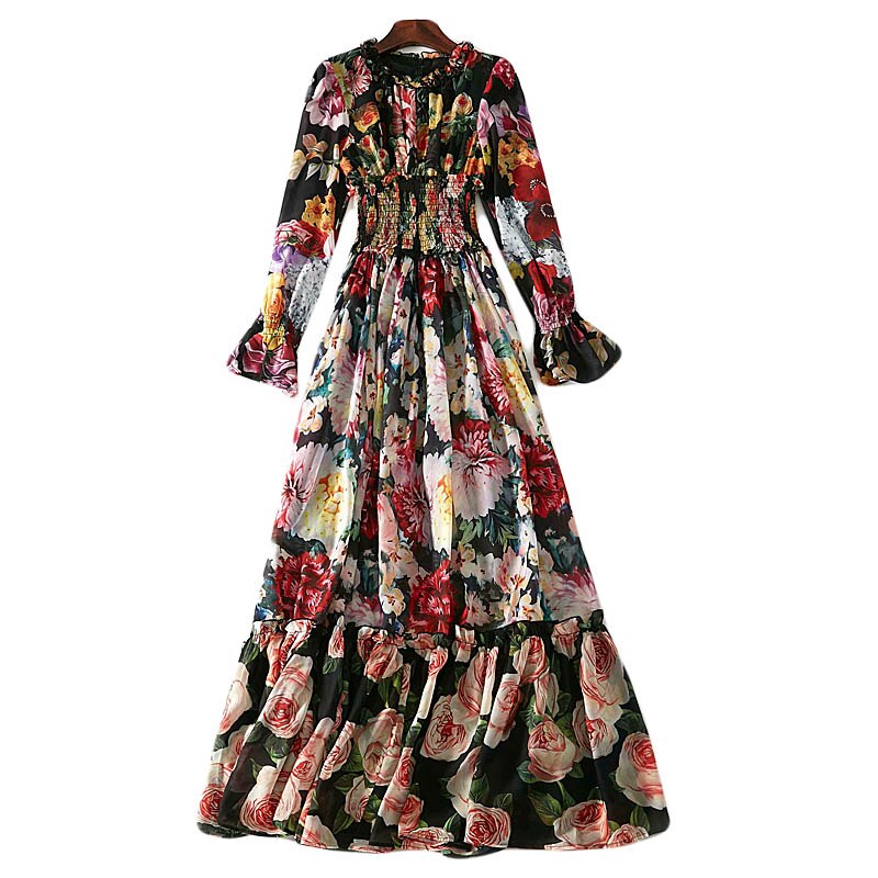 RIO Floral Print Chiffon Dress