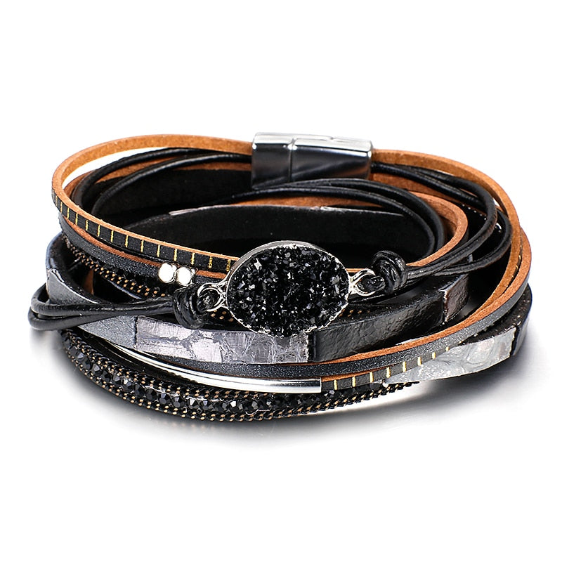 Jewellery - Multilayer Genuine Leather Bracelets