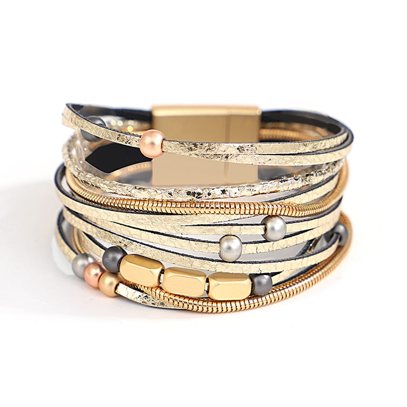 Jewellery - Vintage Multiple Layer Leather Bracelets