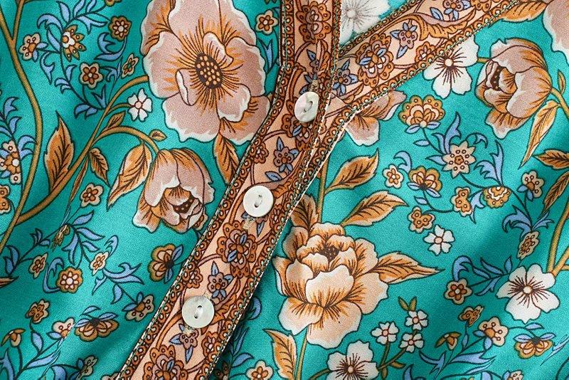 BAROQUE Floral Bohemian Maxi Dress - BohoDreaming