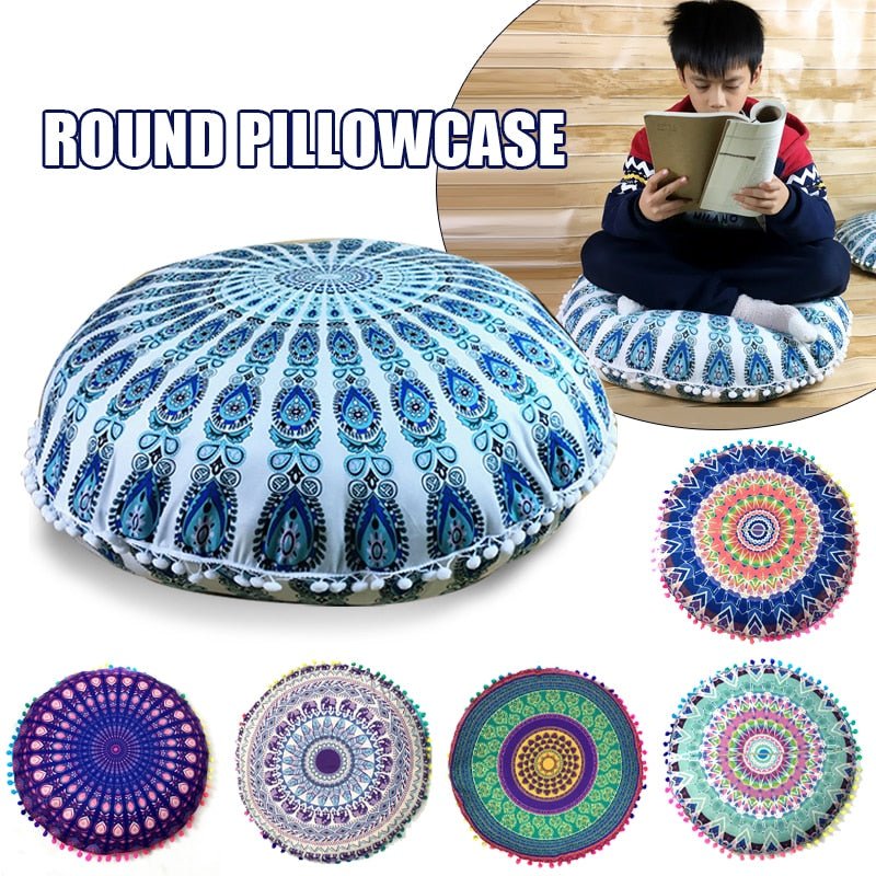 Bohemian Round Large Pillowcase - BohoDreaming
