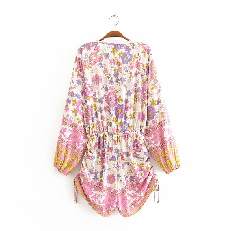 FIONA Boho Chic Floral Print Playsuit - BohoDreaming