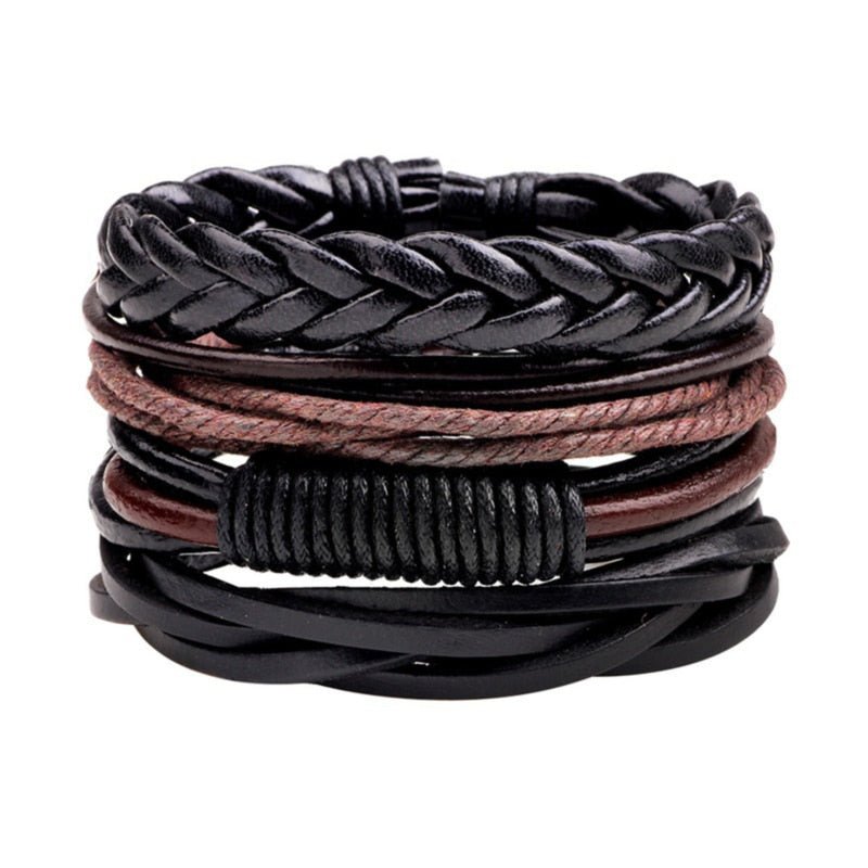 Handmade Boho Braided Rope Bracelet Set (4pcs/set) - BohoDreaming