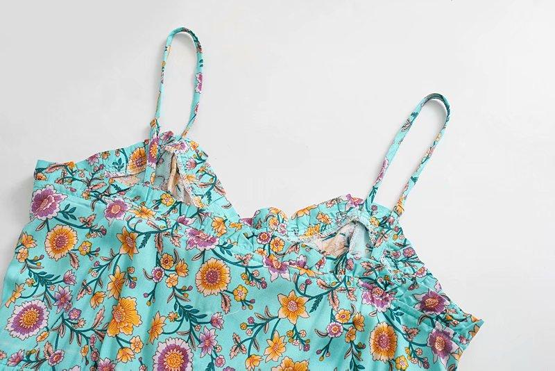 JERRY Boho Chic Floral Midi Dress - BohoDreaming