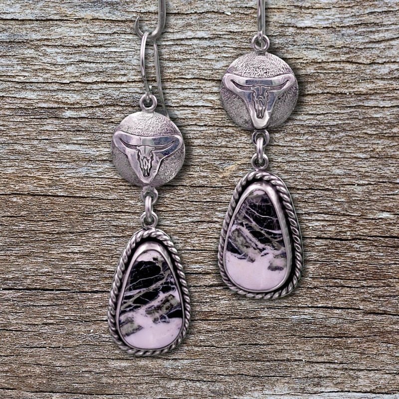 Jewellery - Amethyst Unique Handmade Drop Earrings - BohoDreaming