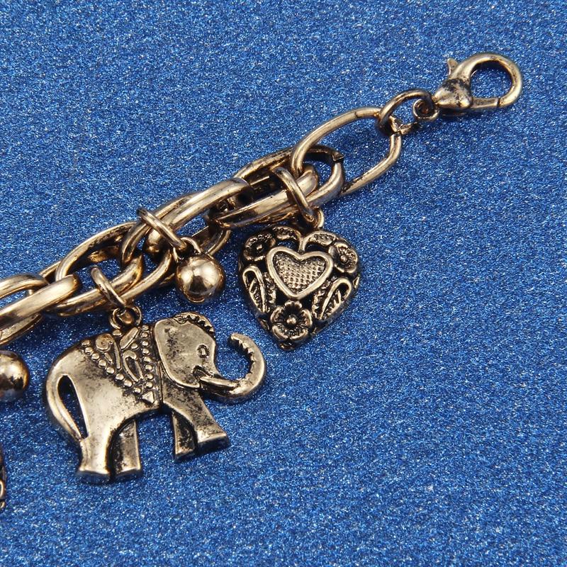Jewellery - Bohemian Elephant & Heart Anklet - BohoDreaming