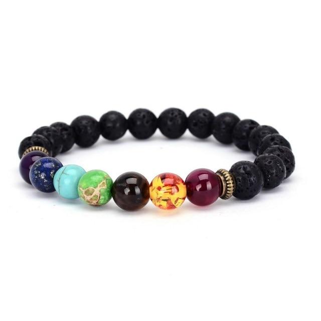 Jewellery - Chakra Crystal Stone Beads Yoga Bracelet - BohoDreaming