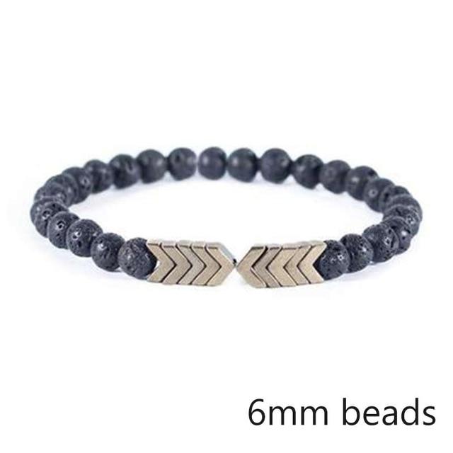 Jewellery - Lava Stone and Wooden Bead Boho Bracelets - BohoDreaming