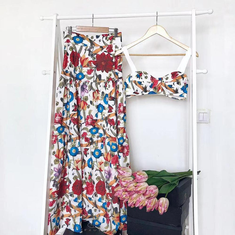 ROMANCE Floral Skirt and Top Set - BohoDreaming