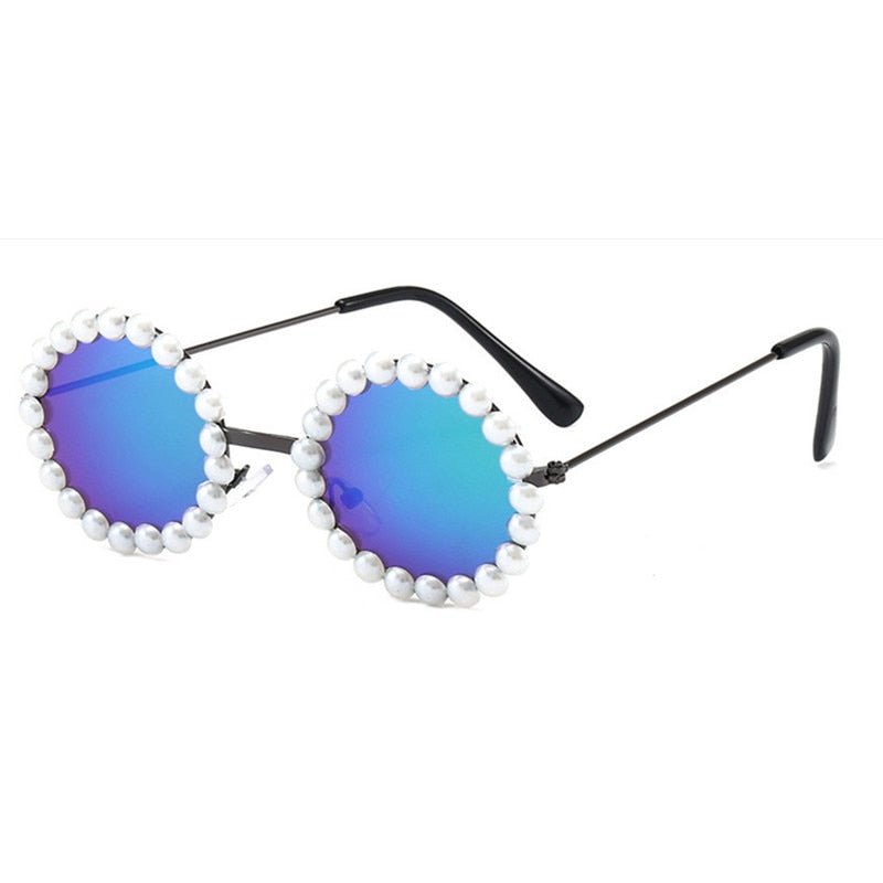 Round Pearl Girls UV400 Sunglasses - BohoDreaming